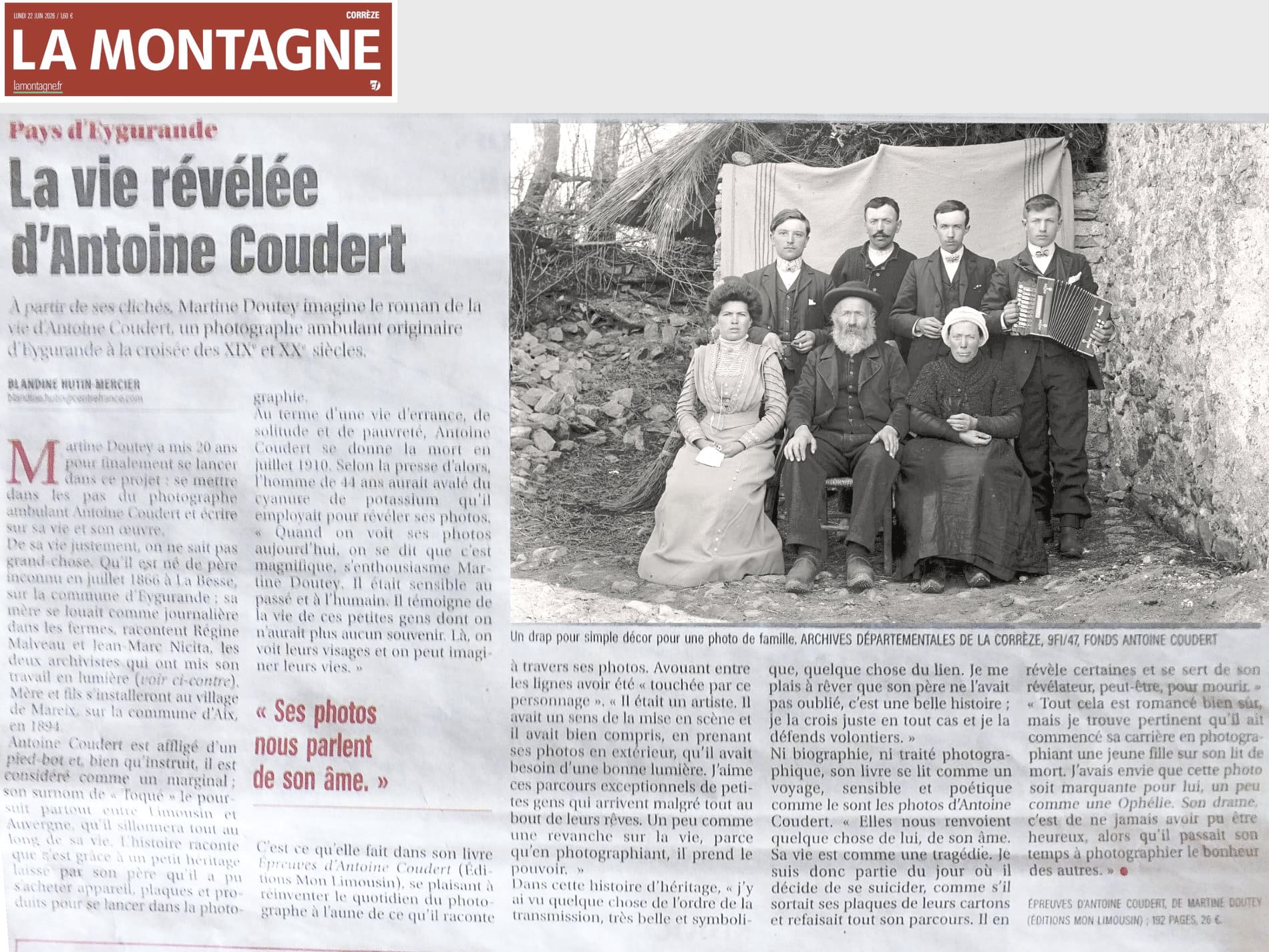 Lire la suite à propos de l’article La vie révélée d&rsquo;Antoine Coudert